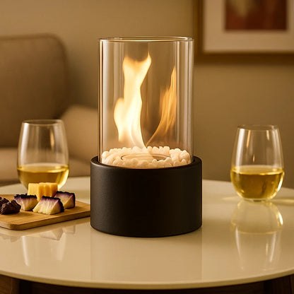 Tragbarer Tisch-Metall-Innenkamin