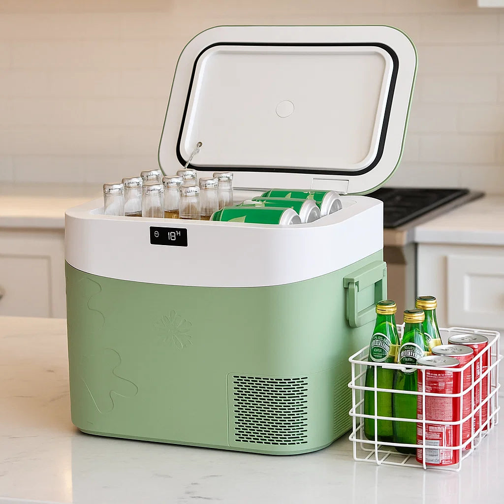 Réfrigérateur congélateur portable pour voiture, glacière compacte