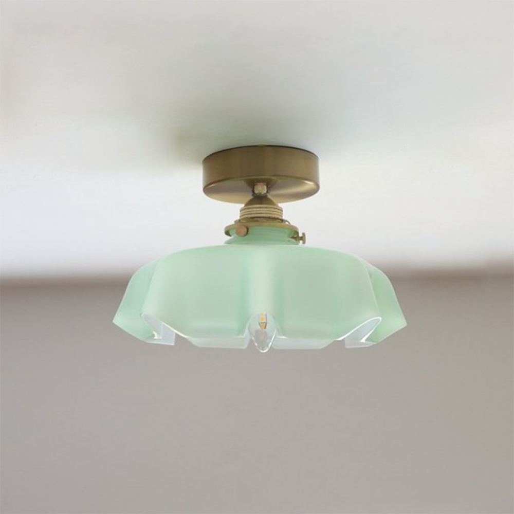 Elegant French Glass Lampshade for Kitchen Island Ceiling Lighting - Stylish Pendant Light Fixture for Modern Interiors