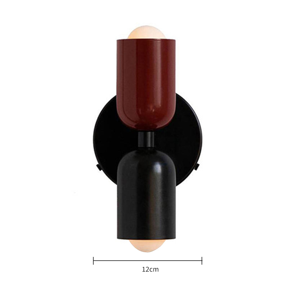 Applique murale moderne double en verre