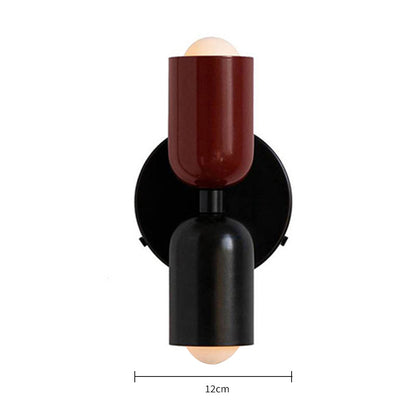 Applique murale moderne double en verre