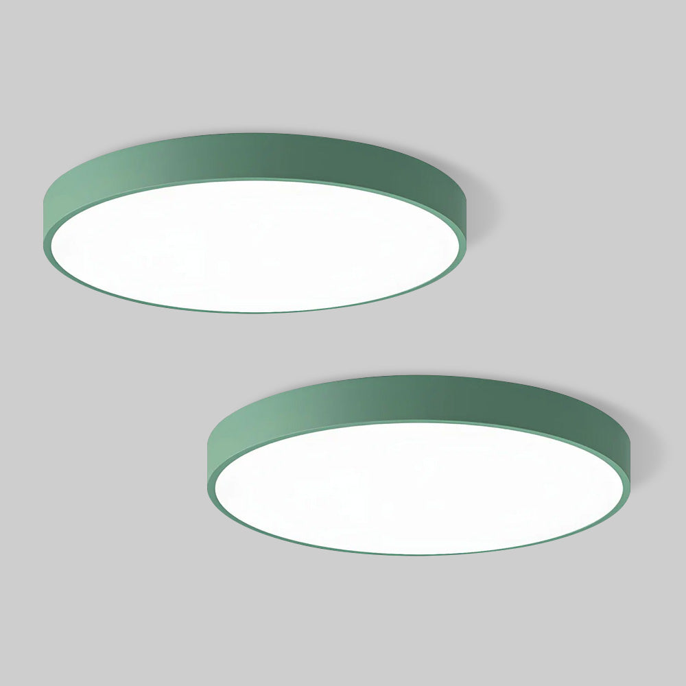 Set of 2 Circular LED Low Ceiling Lights for Bedroom – Modern, Energy-Efficient Lighting Solutions for Stylish Interiors