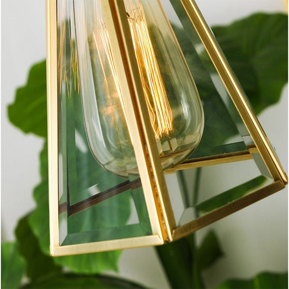 Sleek Modern Clear Glass Pendant Light with Stylish Metal Accents for Contemporary Home Décor