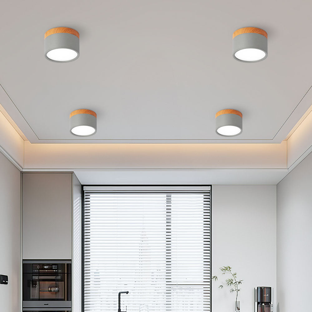 Compact Hallway Flush LED Ceiling Lights for Stylish Illumination in Small Spaces - Energy Efficient and Modern Design