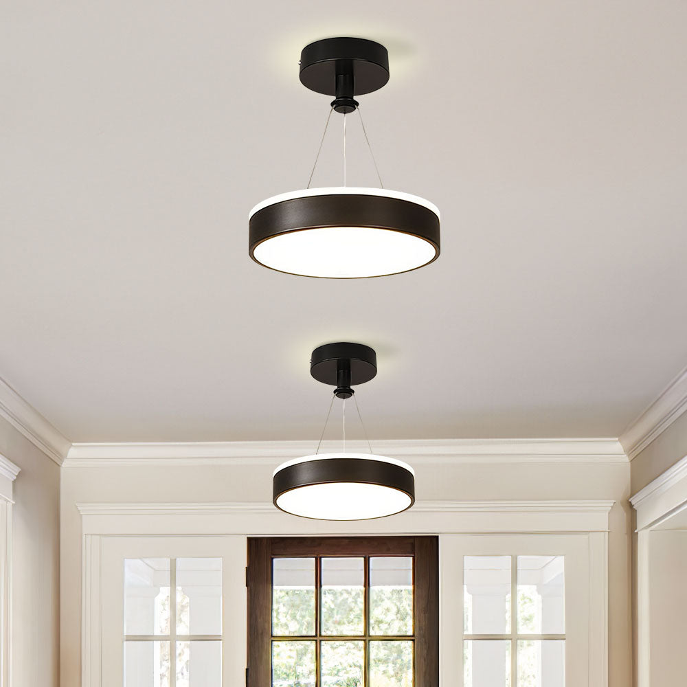 Sleek Modern Metal LED Pendant Ceiling Lights for Stylish Hallway Illumination and Contemporary Home Décor