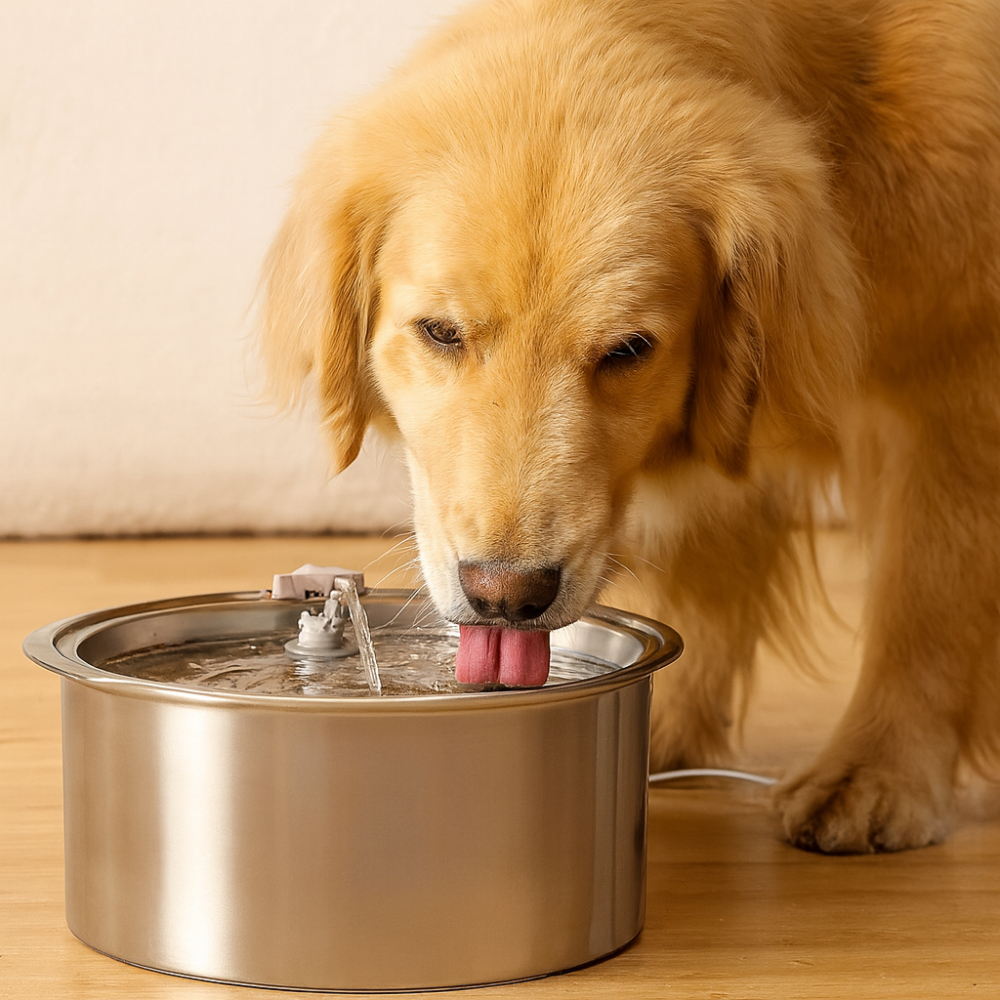 Fontanna wodna dla zwierząt ze stali nierdzewnej, antybakteryjna miska do picia dla zwierząt