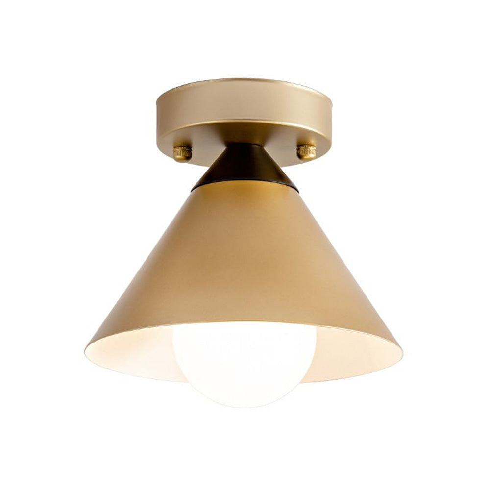 Modern Gold Flush Ceiling Light for Hallway - Elegant Contemporary Lighting Fixture for Stylish Home Interiors