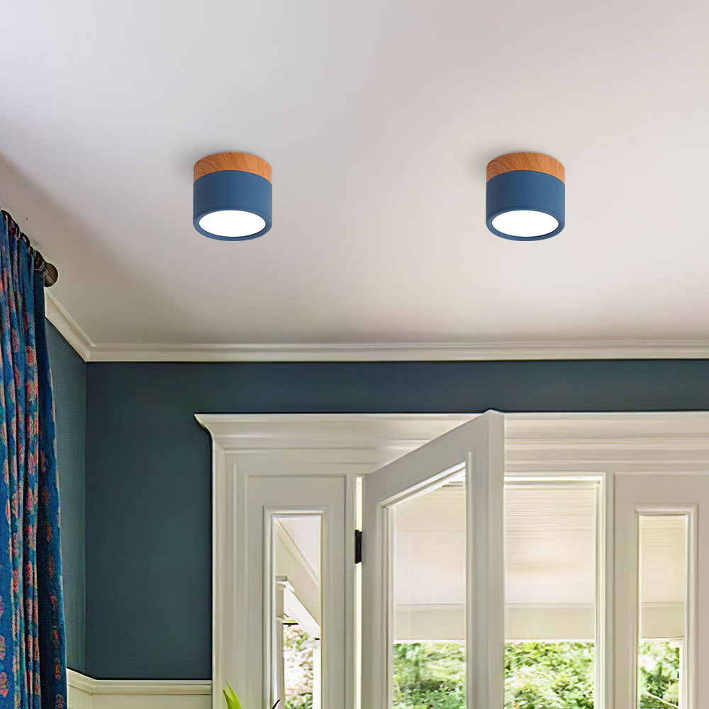 Compact Cylinder Flush Ceiling Lights for Stylish Illumination in Small Spaces – Modern Design and Energy Efficient