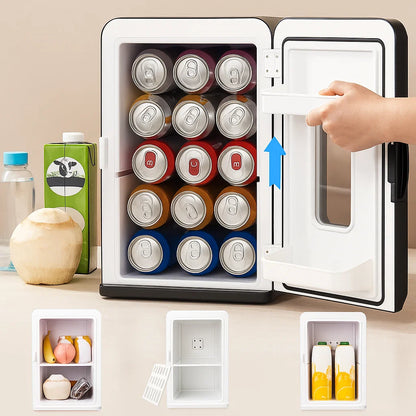 Mini lodówka przenośna cicha chłodziarka do napojów