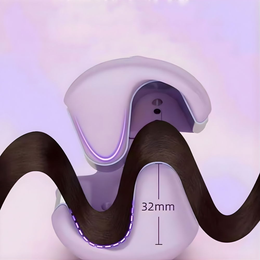Plancha rizadora eléctrica de cerámica, calentamiento rápido, antiquemaduras, ondulador de cabello
