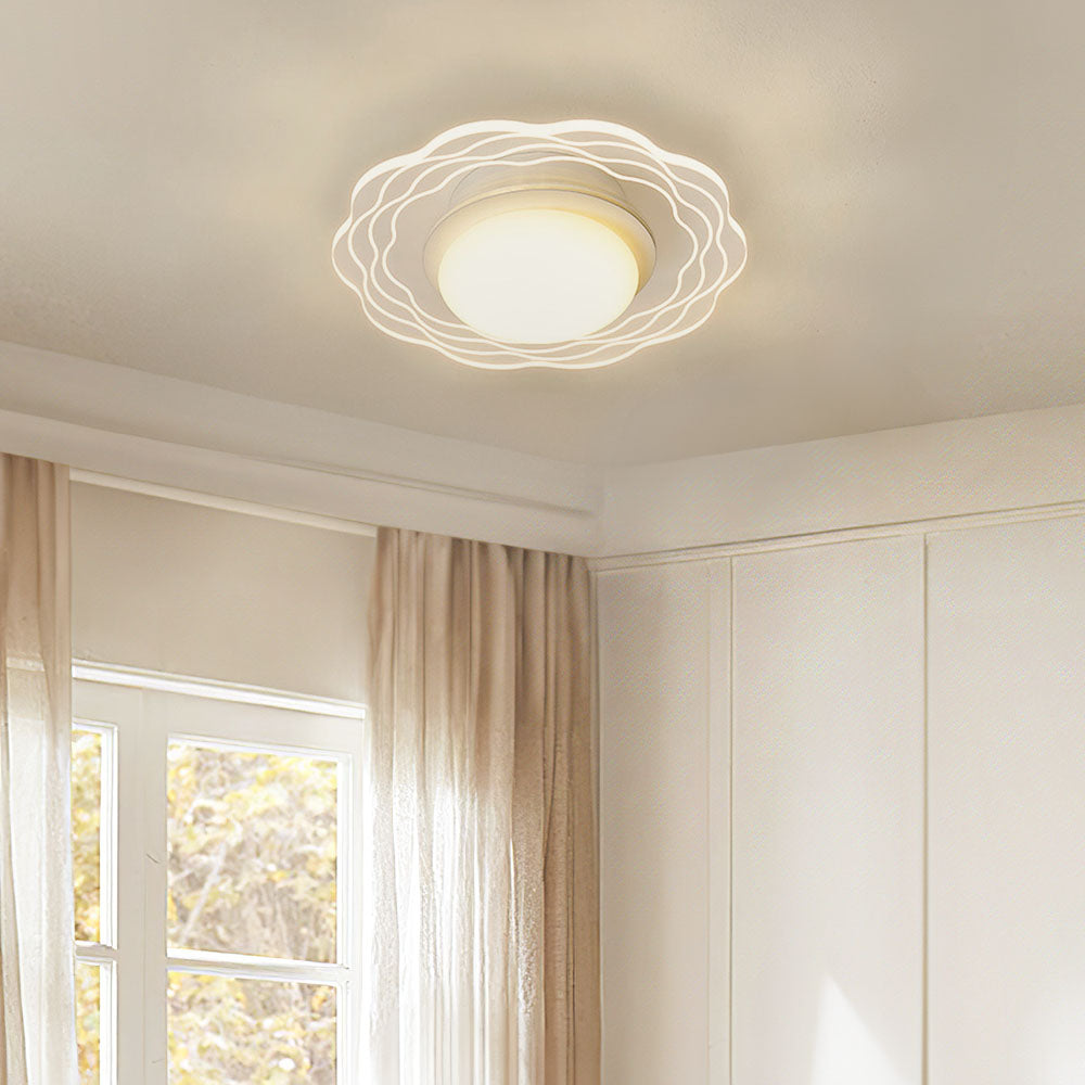 Art Deco Inspired Acrylic LED Ceiling Light for Bedrooms – Stylish Illumination Fixture with Modern Elegance