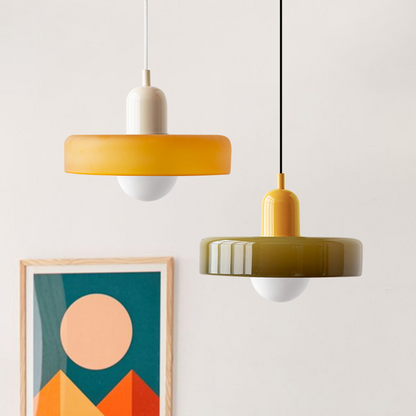 Coloured Glass Pendant Light for Modern Homes