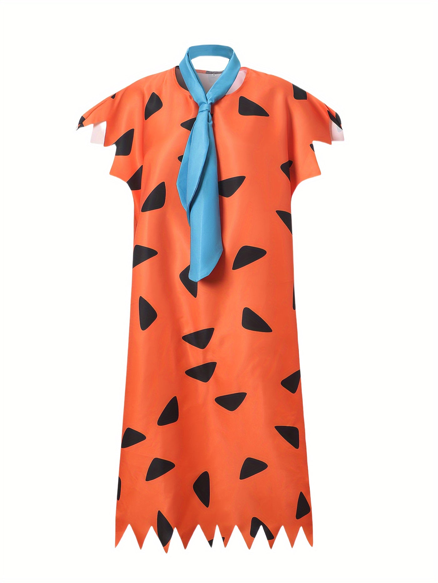 Túnica Vestido Mini de Disfraz de Halloween con Estampado de Dibujos Animados Unisex