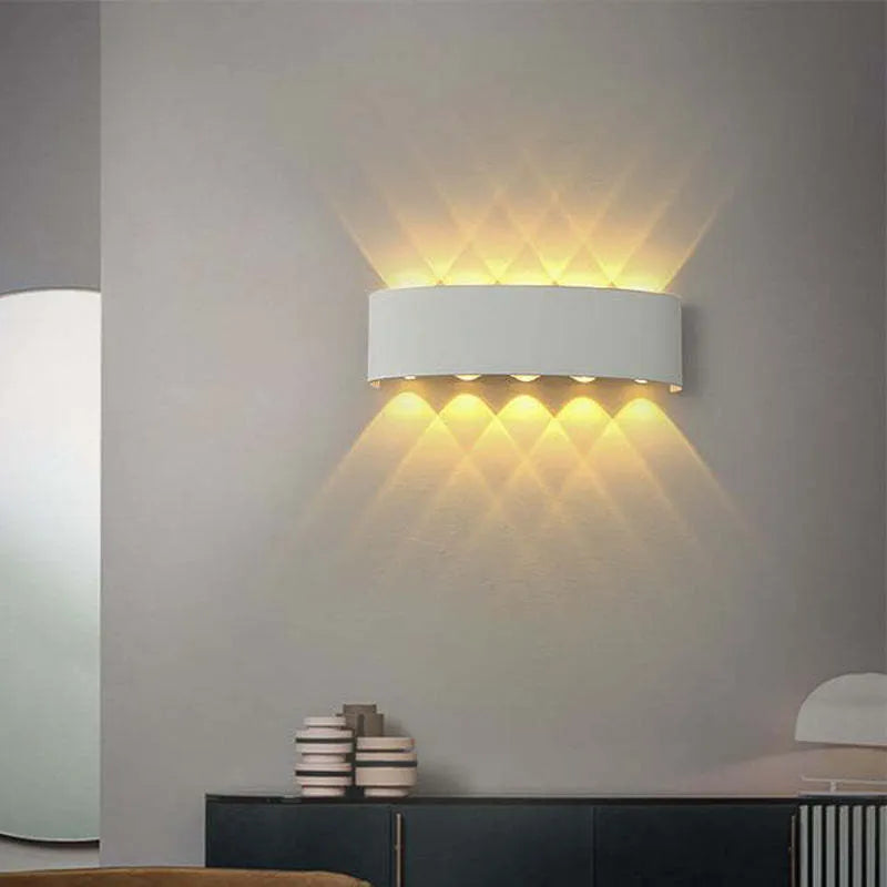 Applique murale moderne blanche lampe LED étanche