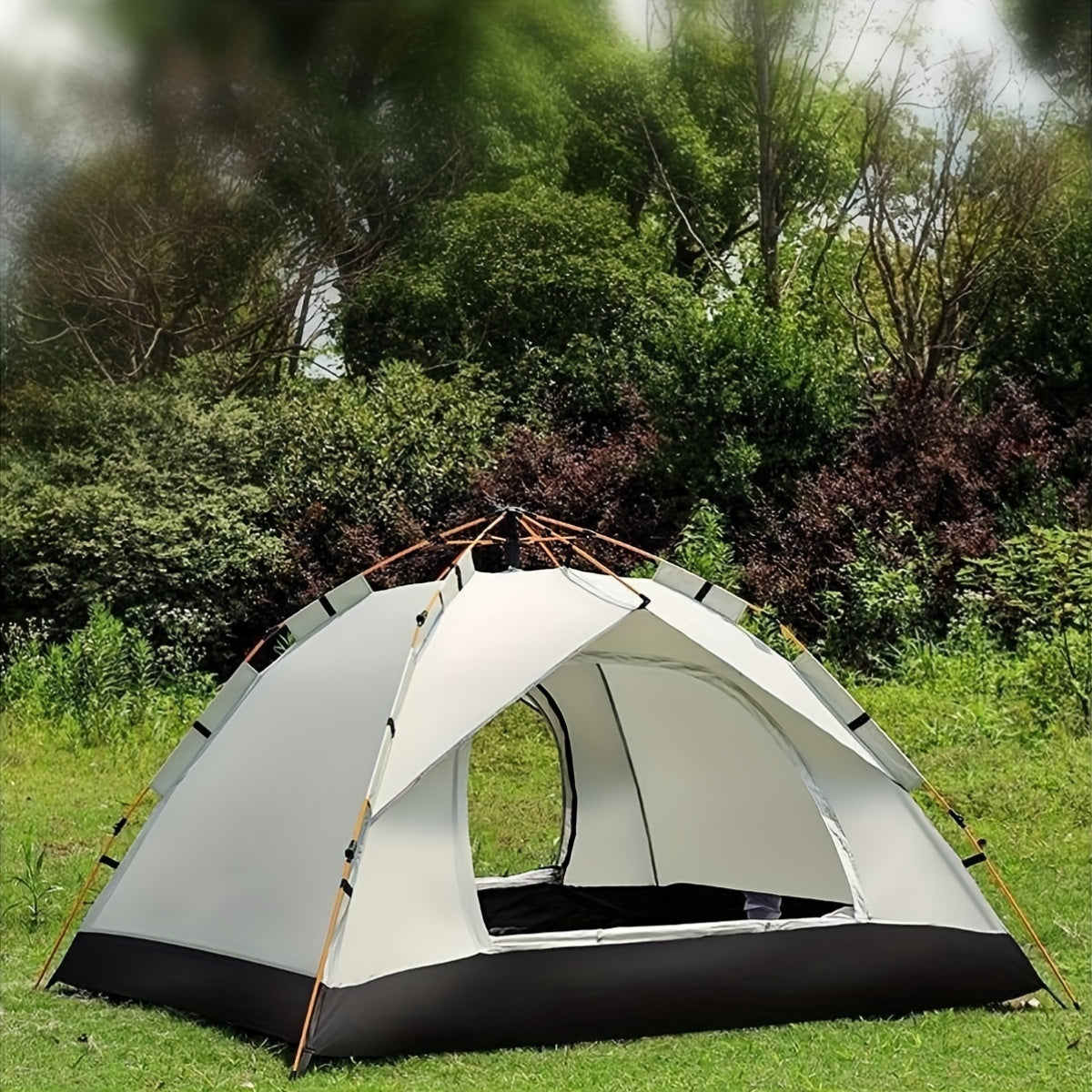Tienda de refugio para acampar con estructura de tela Oxford
