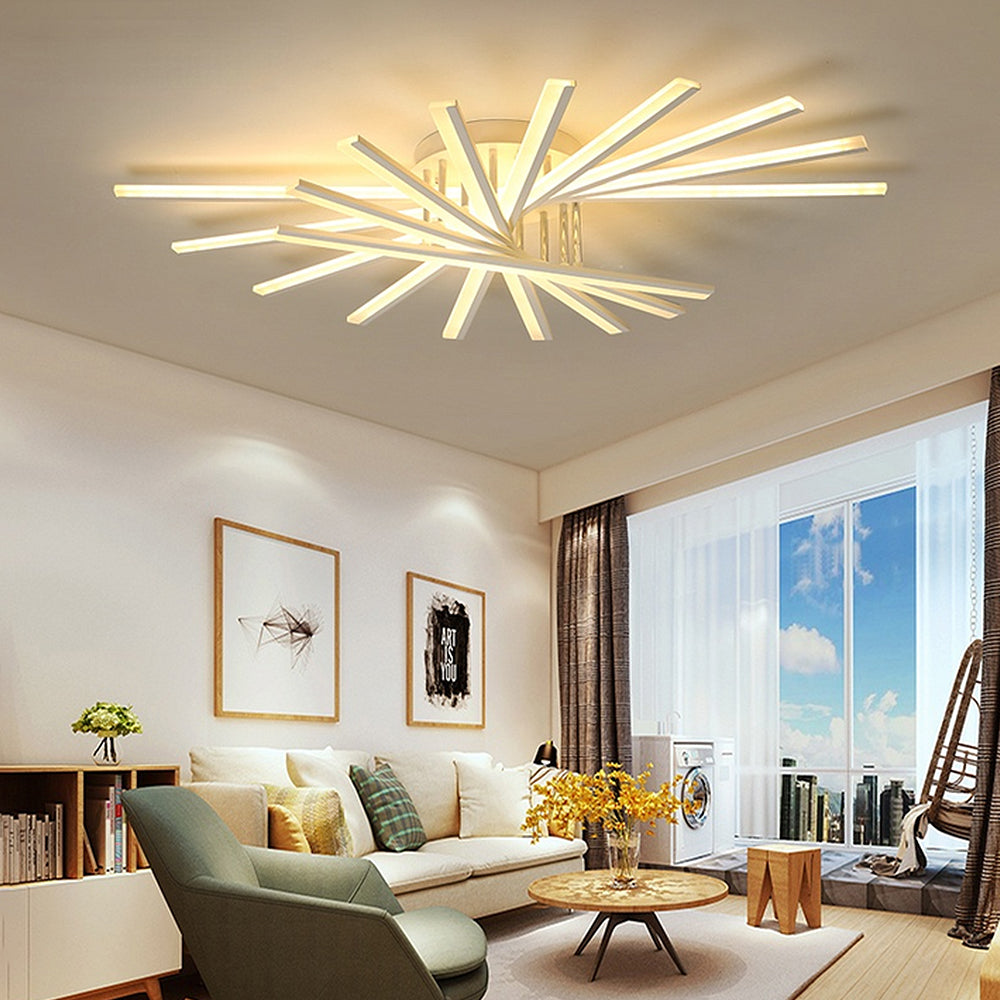 Nordic Minimalist Metal LED Ceiling Light: Stylish Creative Illumination for Modern Interiors