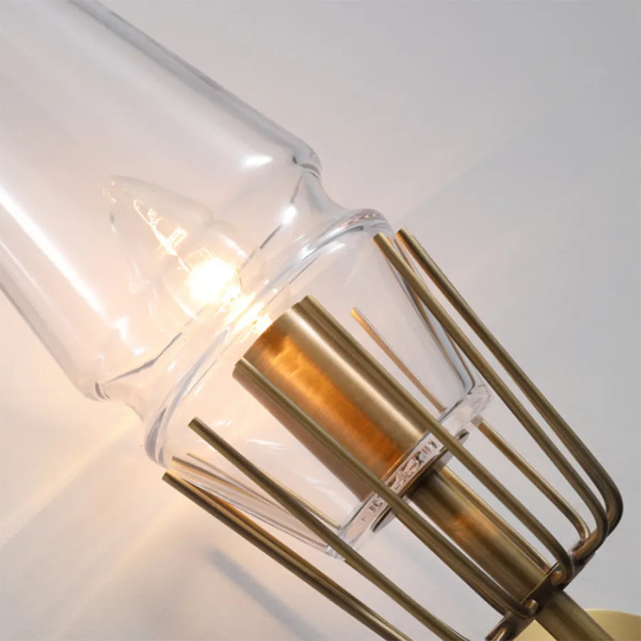 Wall Light Modern Brass Glass Sconce