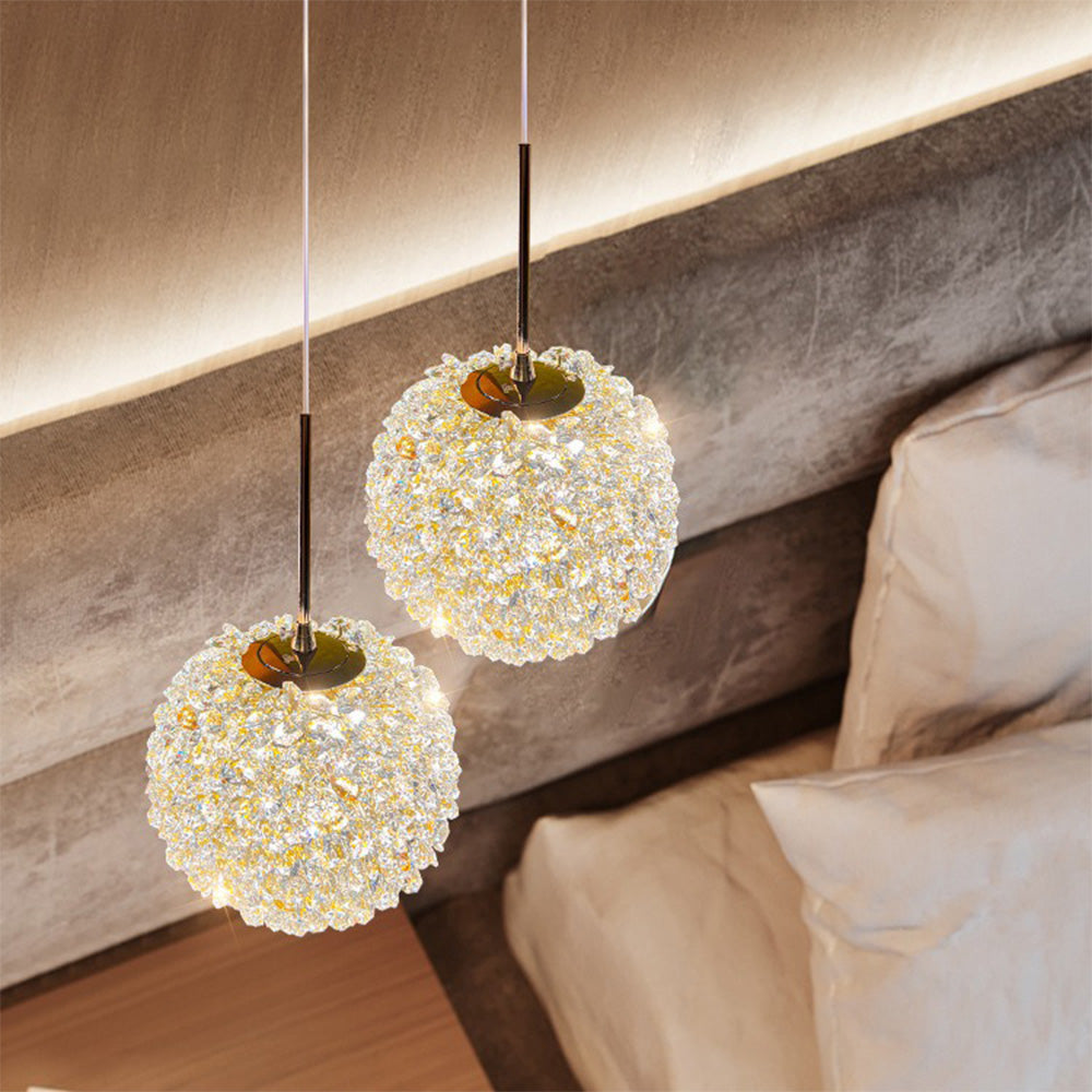 Elegant Modern Crystal Pendant Light - Romantic Illumination for Stylish Home Décor