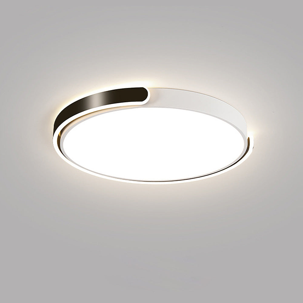 Sleek Minimalist Round Acrylic LED Ceiling Light for Modern Bedrooms - Stylish Illumination for Contemporary Spaces