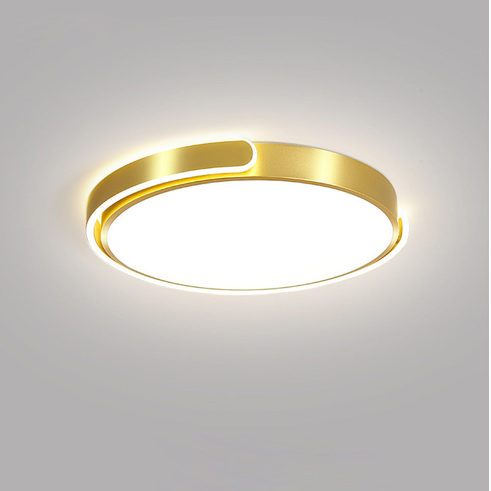 Sleek Minimalist Round Acrylic LED Ceiling Light for Modern Bedrooms - Stylish Illumination for Contemporary Spaces