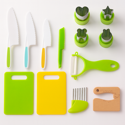 Kids Cooking Utensil Kitchen Play Set