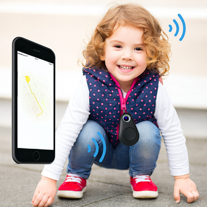 Localisateur GPS Compact en Caoutchouc pour Clés