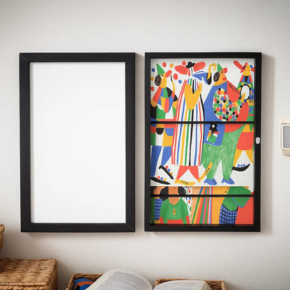 Drewniana ramka na zdjęcia z zawiasami do ekspozycji dzieł sztuki