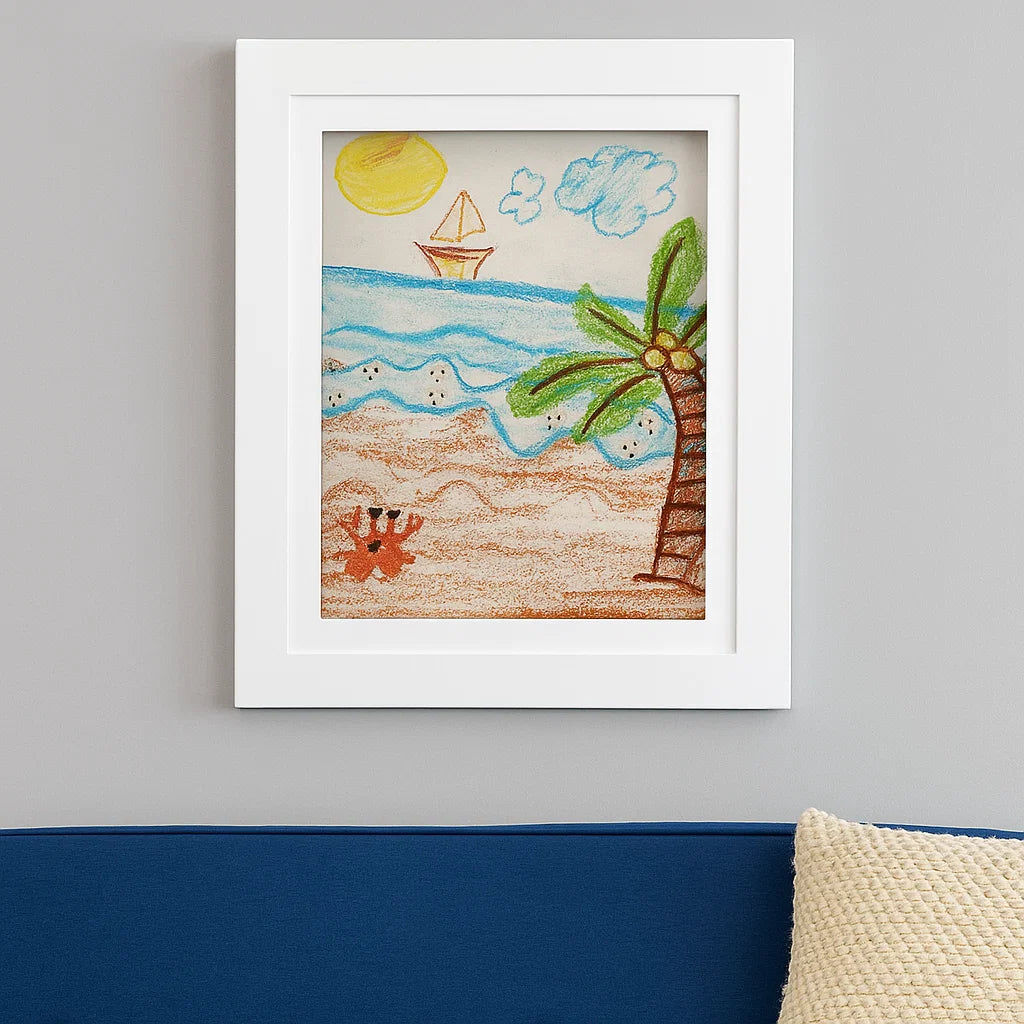 Drewniana ramka na zdjęcia z zawiasami do ekspozycji dzieł sztuki