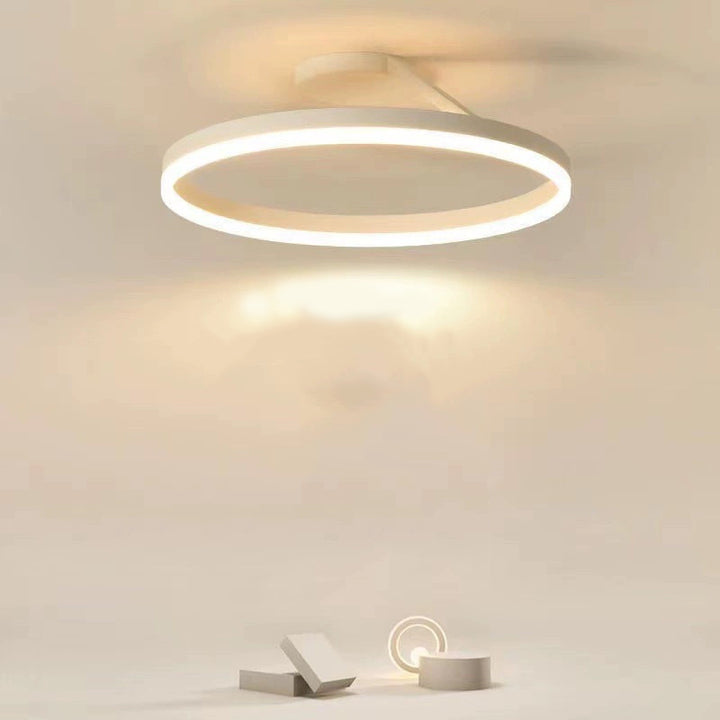 Nordic Minimalist Metal LED Ceiling Light Fixture for Stylish Living Room Illumination and Modern Home Décor