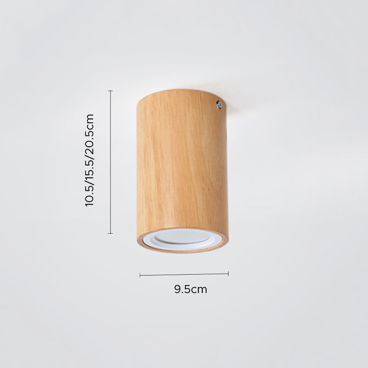 Natural Wood Round LED Ceiling Light Fixture - Stylish Illumination for Modern Homes and Spaces