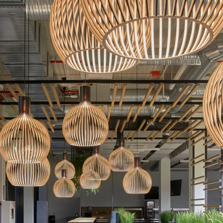 Pendant Light Bamboo Natural Ceiling Fixture