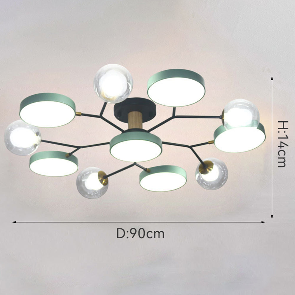 Elegant Branch LED Ceiling Light for Living Room - Modern Illumination with Stylish Design for Home Décor