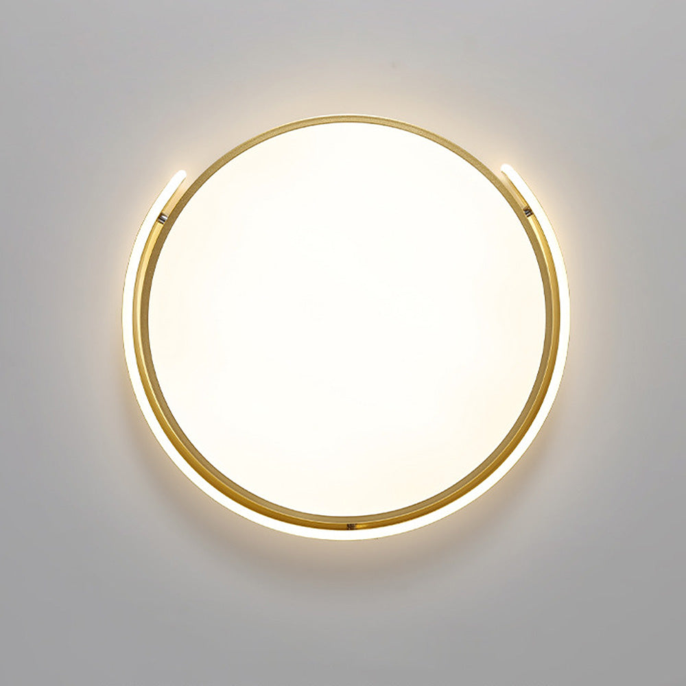 Sleek Minimalist Round Acrylic LED Ceiling Light for Modern Bedrooms - Stylish Illumination for Contemporary Spaces