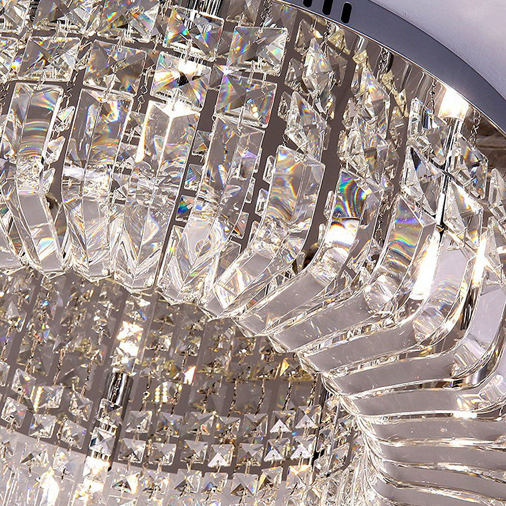 Contemporary Crystal Flush Ceiling Lights for Stylish Bedrooms and Elegant Home Décor Solutions