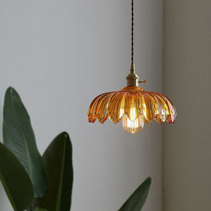Pendant Light Vintage Glass Hanging Lamp