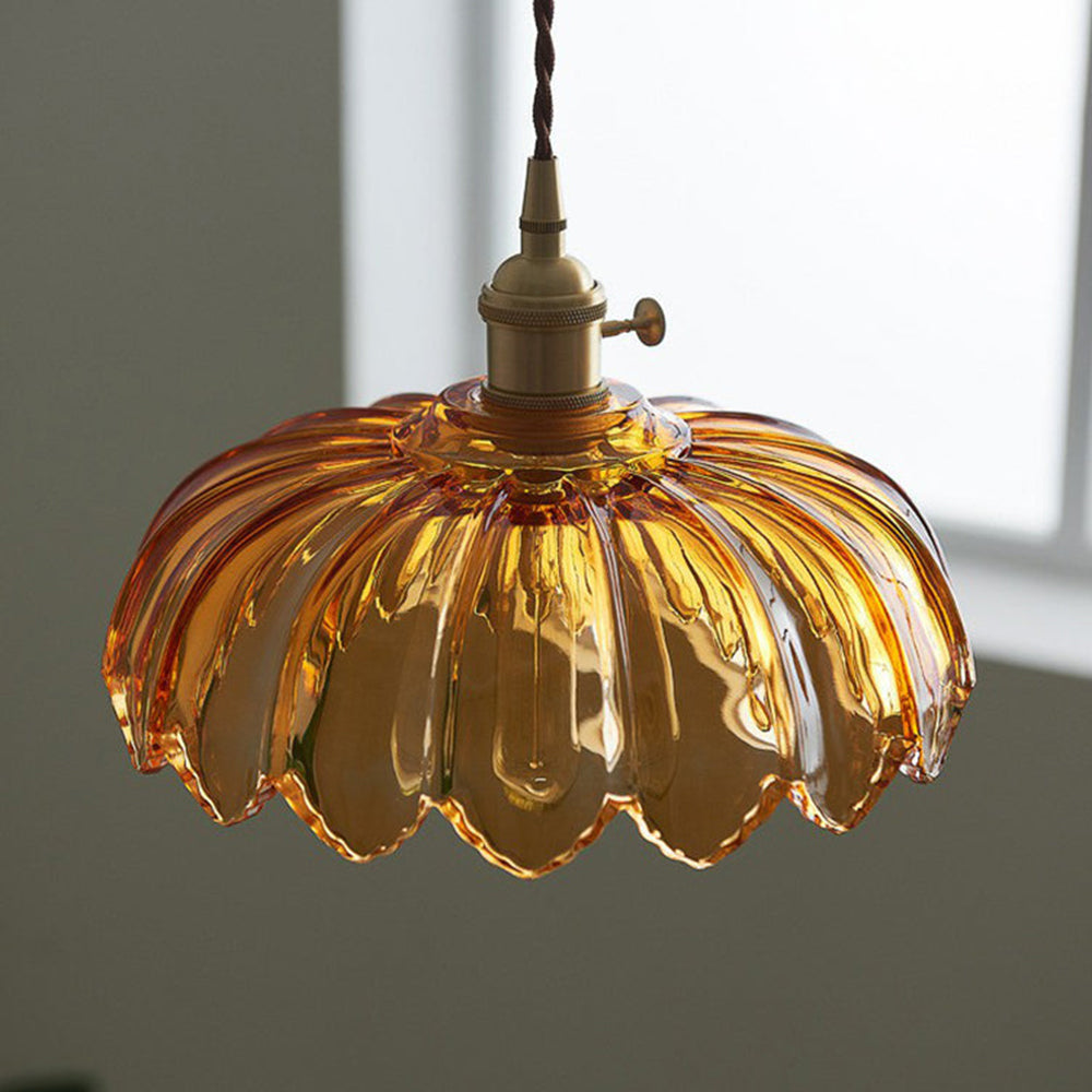 Pendant Light Vintage Glass Hanging Lamp