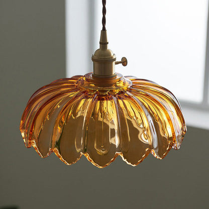 Pendant Light Vintage Glass Hanging Lamp