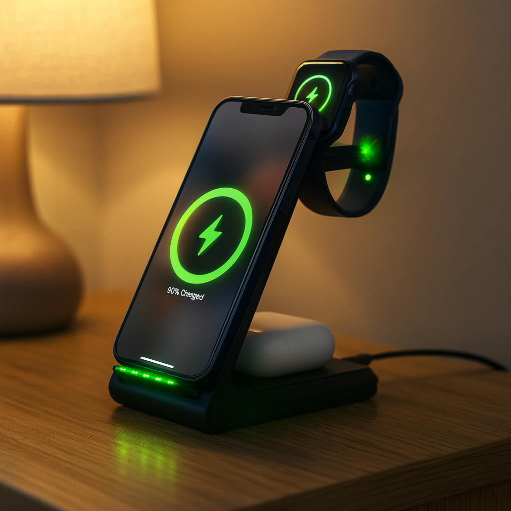 Wireless Charging Station Fast Charger Dock