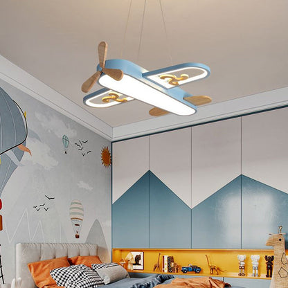 Kids Ceiling Light Plane Design Acrylic Pendant