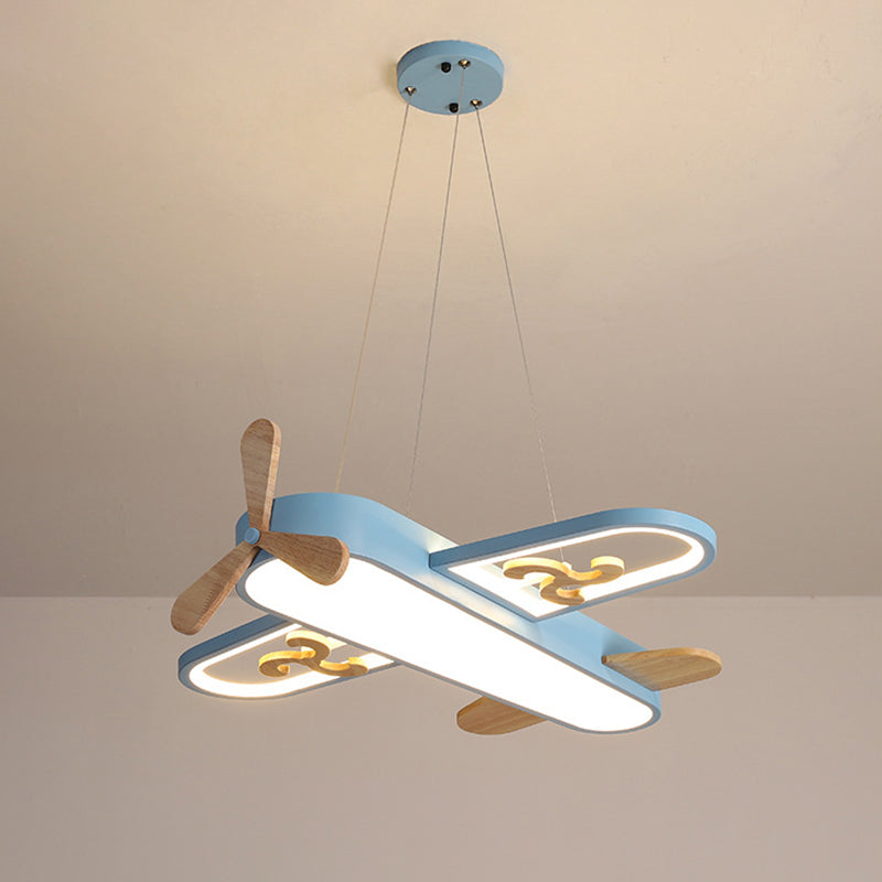 Kids Ceiling Light Plane Design Acrylic Pendant