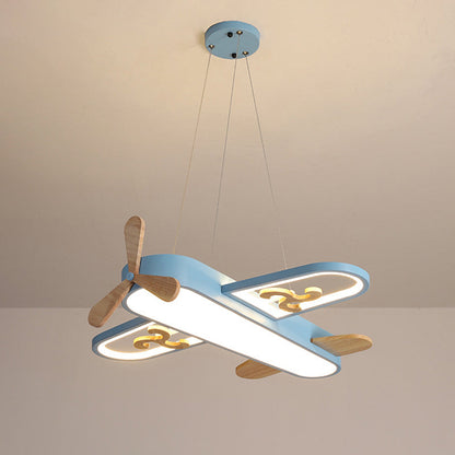 Kids Ceiling Light Plane Design Acrylic Pendant