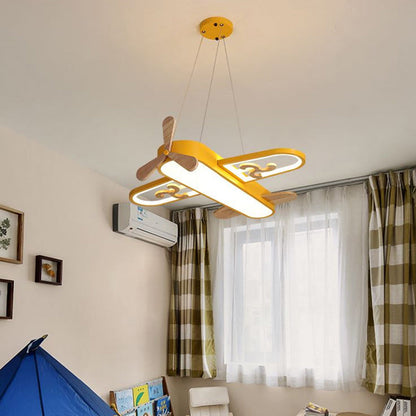 Kids Ceiling Light Plane Design Acrylic Pendant