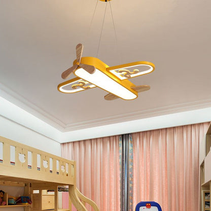 Kids Ceiling Light Plane Design Acrylic Pendant