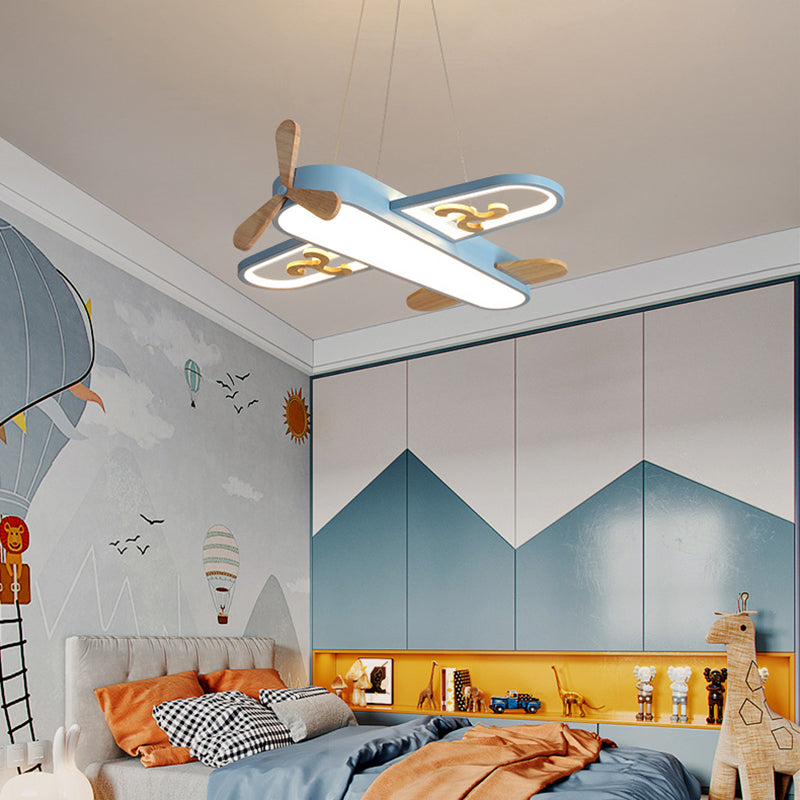 Kids Ceiling Light Plane Design Acrylic Pendant