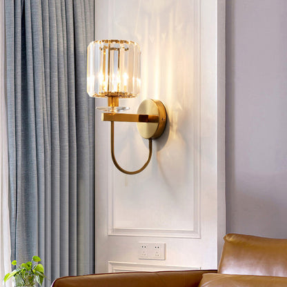 Wall Light Gold Crystal Modern Sconce