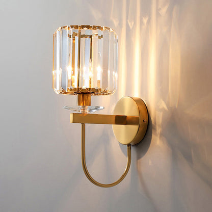 Wall Light Gold Crystal Modern Sconce