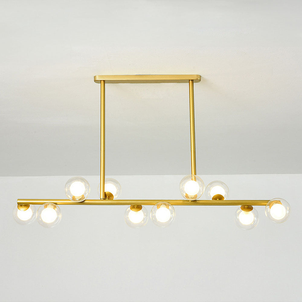 Nordic Style Glass Ceiling Bar Lights for Modern Kitchens - Elegant Illumination for Contemporary Home Decor