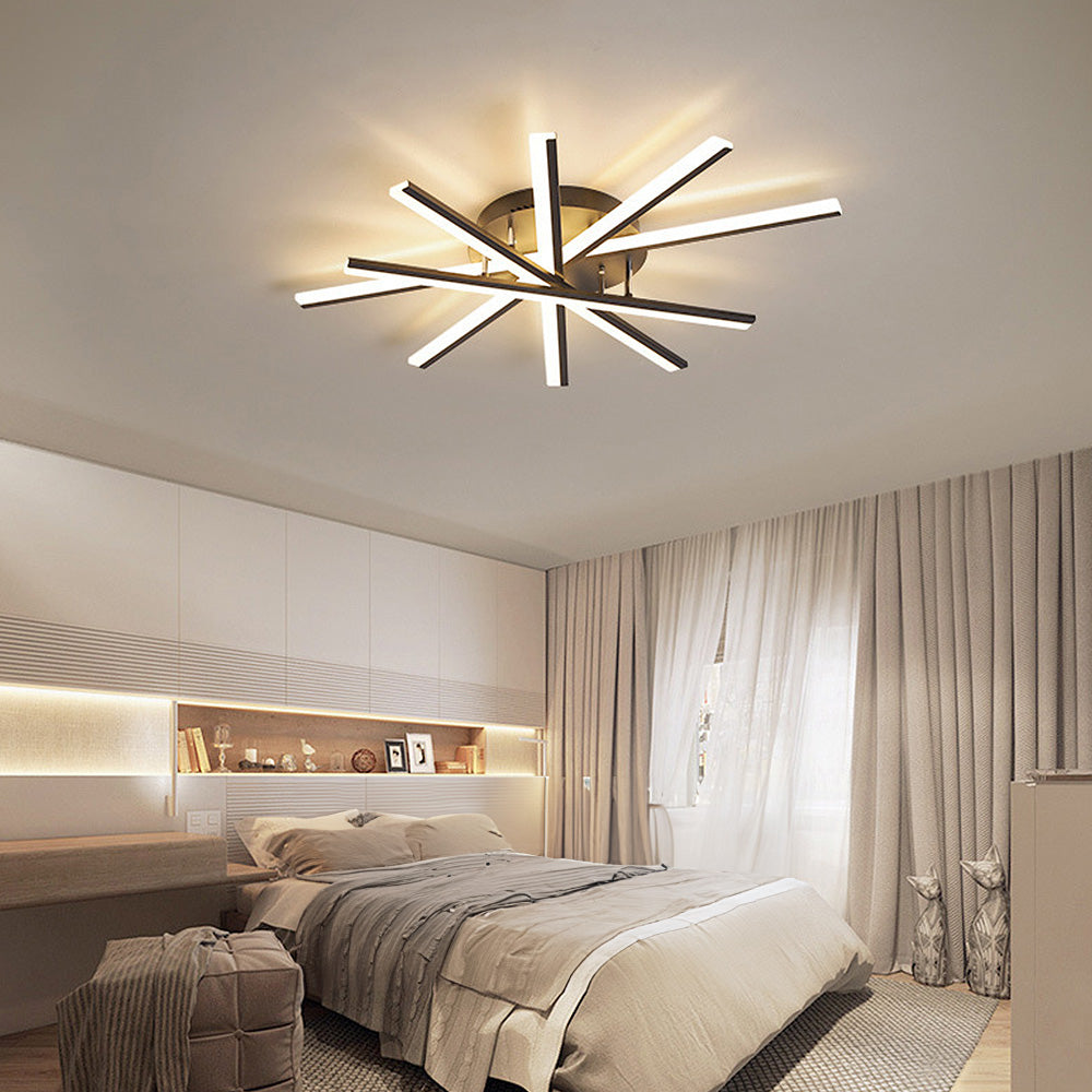 Nordic Minimalist Metal LED Ceiling Light: Stylish Creative Illumination for Modern Interiors