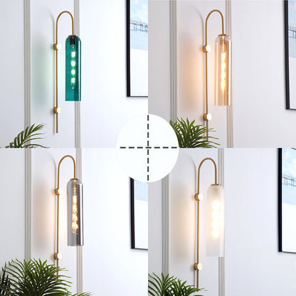 Wall Light Modern Glass Metal Sconce
