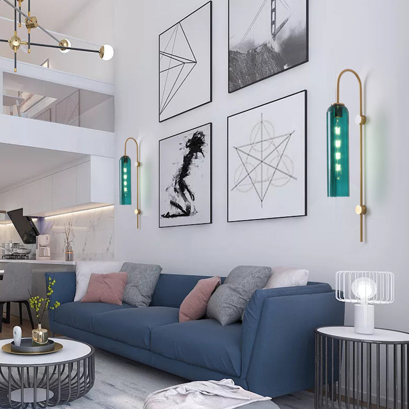 Wall Light Modern Glass Metal Sconce
